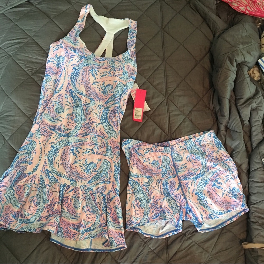 Lilly Pulitzer tennis dress and shorts 🎾